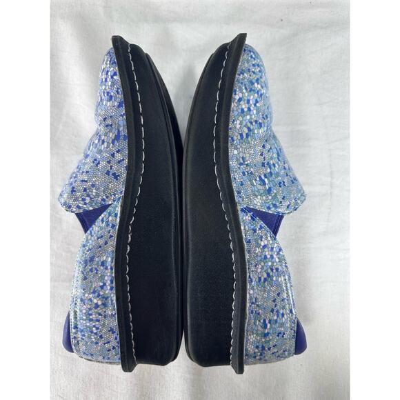 Alegria Women’s sz 36 Debra Quarry DEB-7813 Geometric Blue Nursing Shoe Clog - Picture 7 of 10